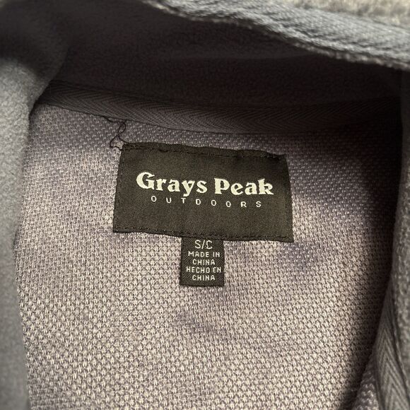 Grays Peak Outdoors Men's  Slate 1/4 Button Pullover Fuzzy Fleece Size S NWT - Picture 6 of 10
